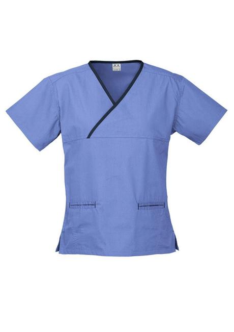 Biz Collection Ladies Crossover Scrub Top (H10722) - www.staruniforms.com.au