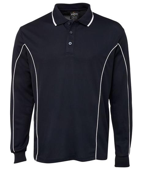 Jb'S Podium Long Sleeve Piping Polo - Adults And Kids (7Pipl)-1st - www.staruniforms.com.au