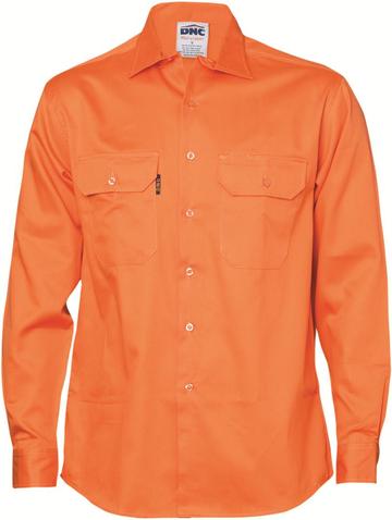 Dnc Cotton Drill L/S Work Shirt (3202) - Star Uniforms Australia