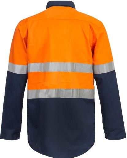 WORKCRAFT WS6033 2Tone Half PLKET SHT W Tape - Star Uniforms Australia