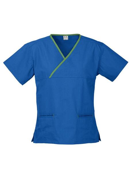 Biz Collection Ladies Crossover Scrub Top (H10722) - www.staruniforms.com.au