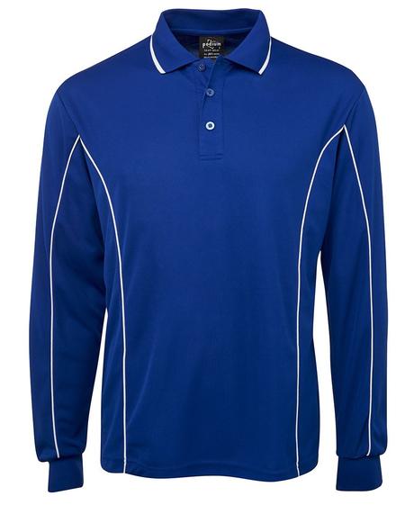 Jb'S Podium Long Sleeve Piping Polo - Adults And Kids (7Pipl)-1st - www.staruniforms.com.au