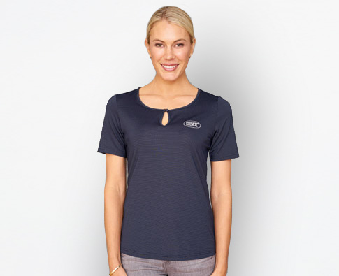 Stencil-Silvertech Ladies S/S Top (1258S)