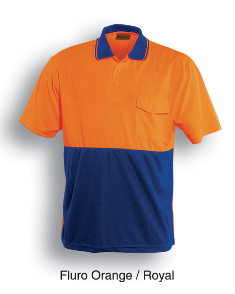Bocini-Unisex Adults Hi-Vis Safety Polo - Short Sleeve-SP0427