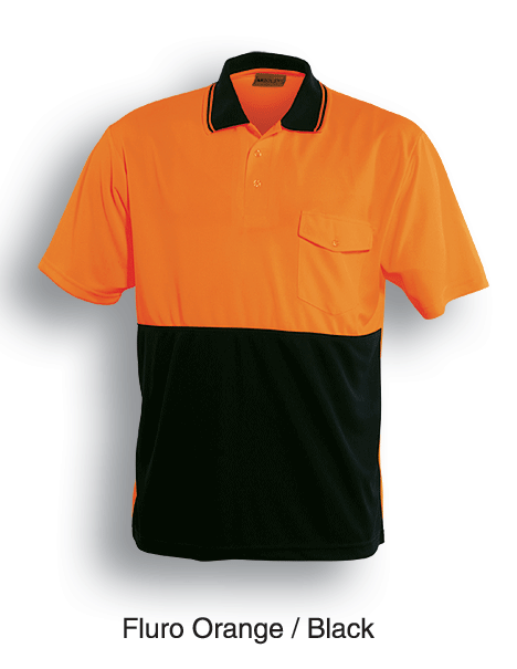 Bocini-Unisex Adults Hi-Vis Safety Polo - Short Sleeve-SP0427