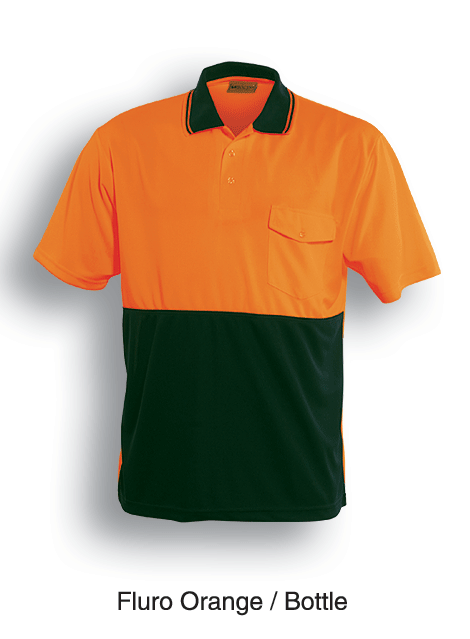 Bocini-Unisex Adults Hi-Vis Safety Polo - Short Sleeve-SP0427