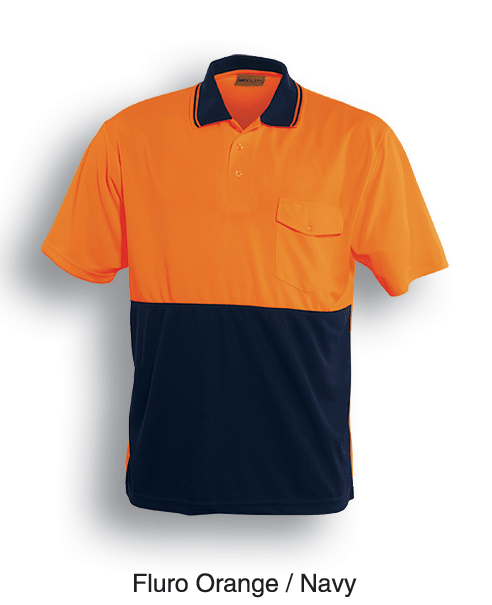 Bocini-Unisex Adults Hi-Vis Safety Polo - Short Sleeve-SP0427