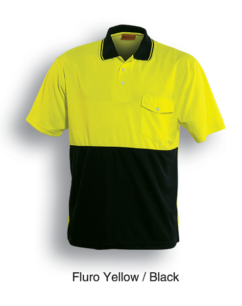 Bocini-Unisex Adults Hi-Vis Safety Polo - Short Sleeve-SP0427