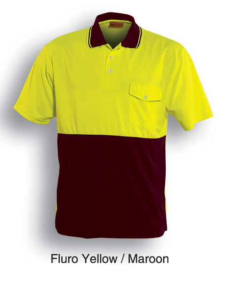 Bocini-Unisex Adults Hi-Vis Safety Polo - Short Sleeve-SP0427