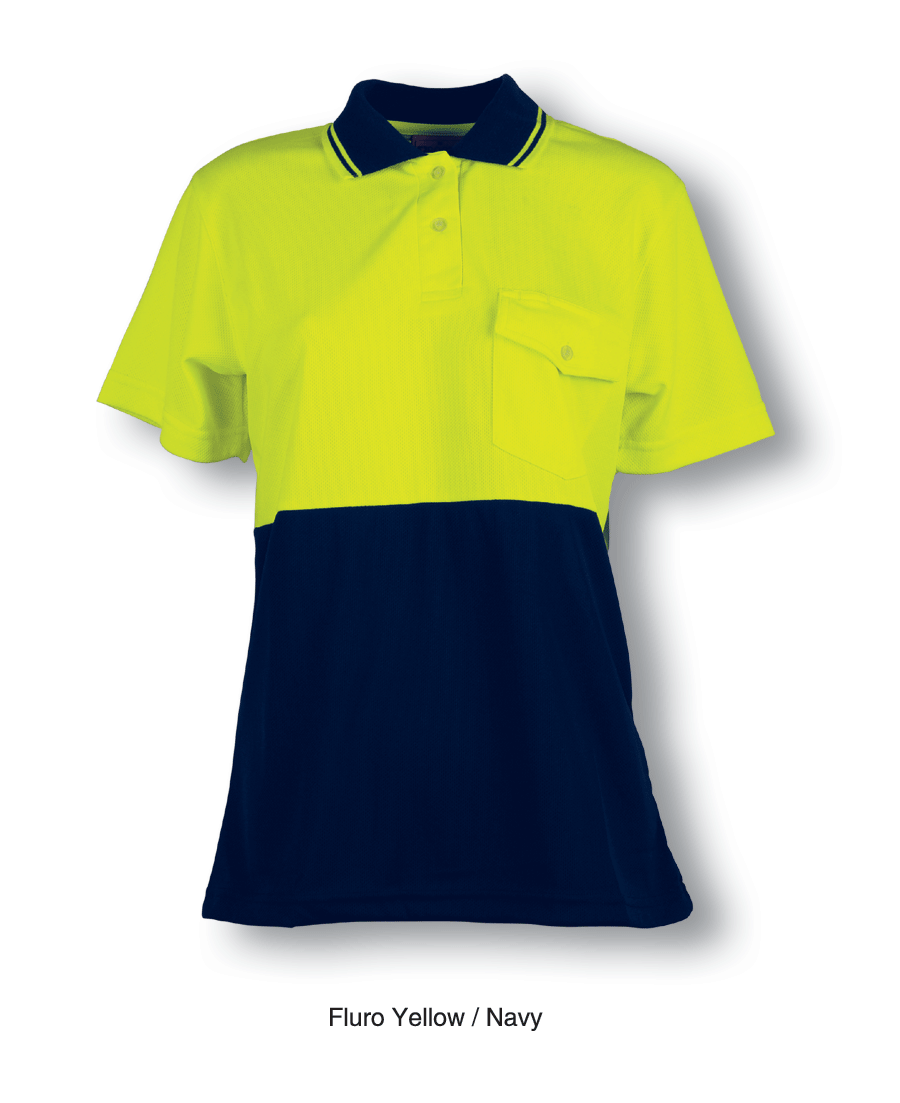 Bocini-Ladies Hi-Vis S/S Safety Polo-SP0692