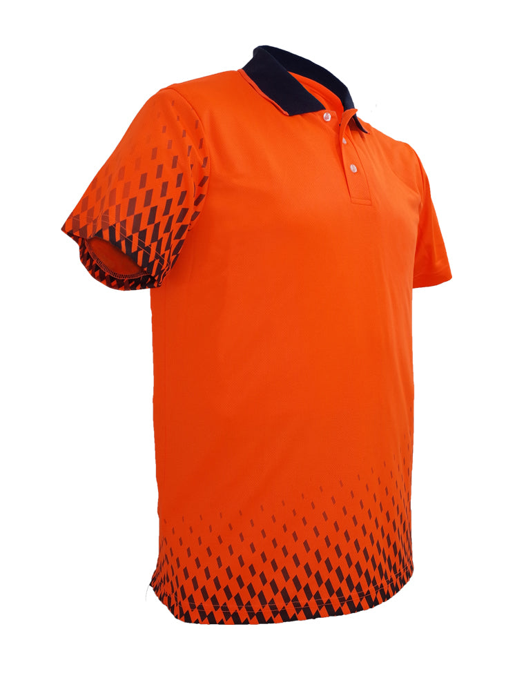 Bocini-Unisex Adults Hi-Vis Gradient Polo-SP0703