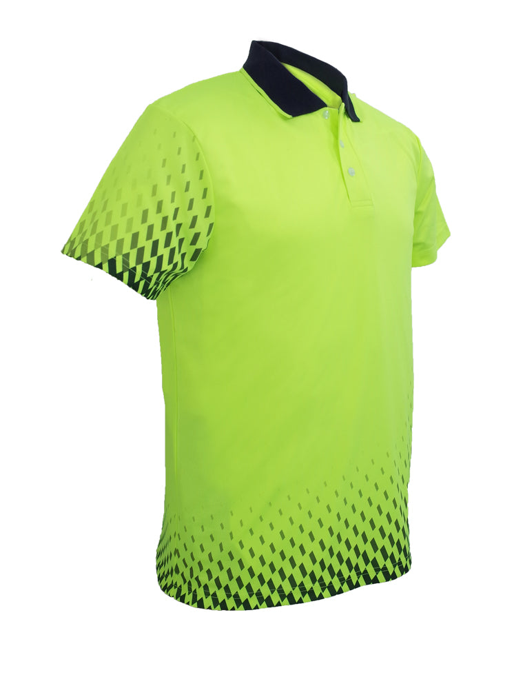 Bocini-Unisex Adults Hi-Vis Gradient Polo-SP0703