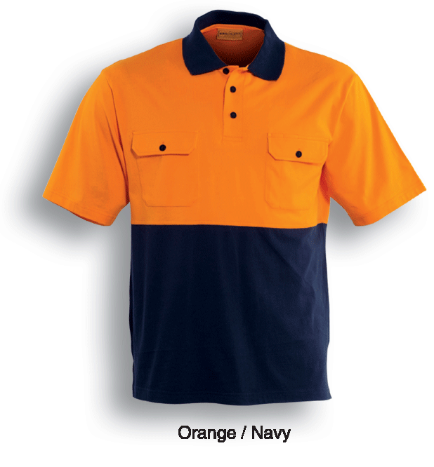 Bocini-Unisex Adults Hi-Vis Cotton Jersey Polo S/S-SP1010