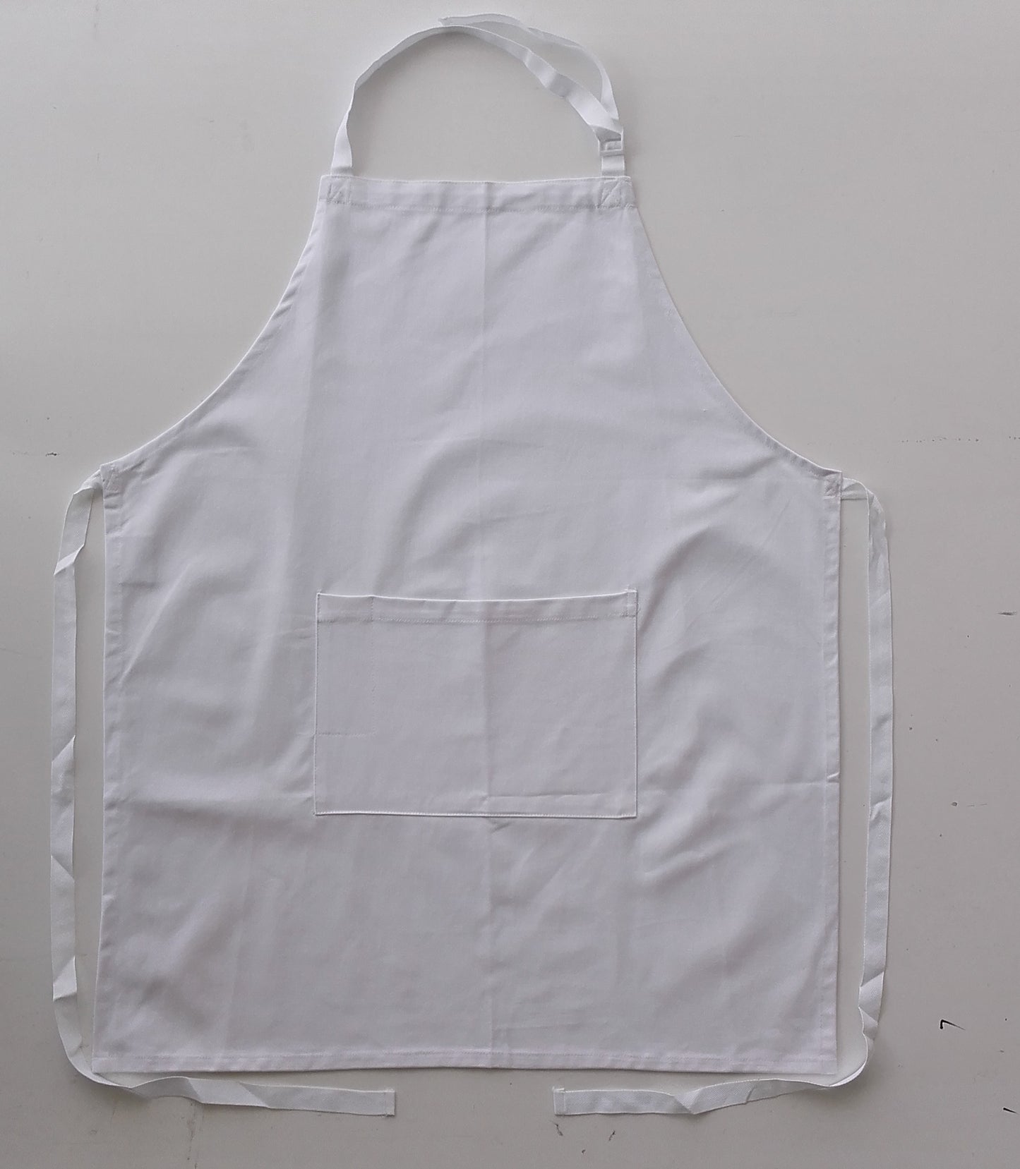 Bocini-Cotton Drill Full Bib Apron - With Pocket-WA0396