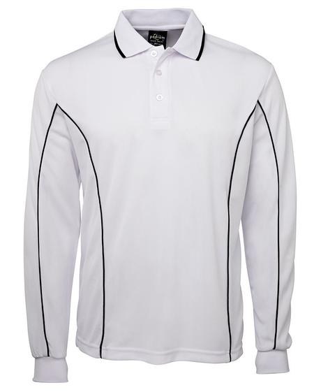 Jb'S Podium Long Sleeve Piping Polo - Adults And Kids (7Pipl)-1st - www.staruniforms.com.au
