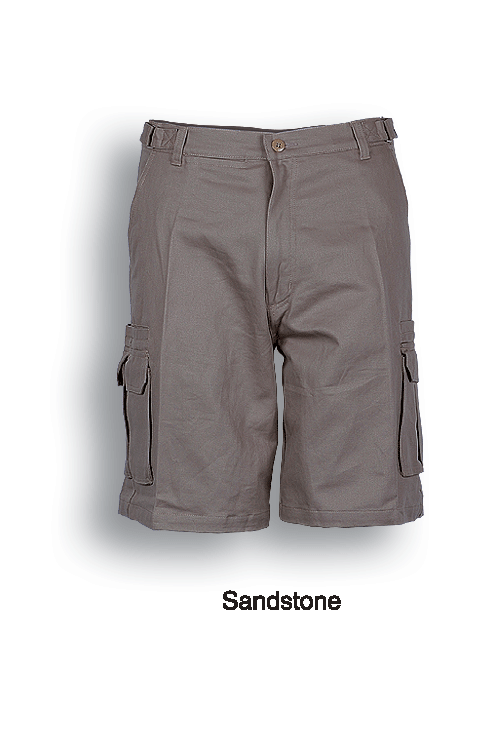 Bocini-Unisex Adults Cotton Drill Cargo Shorts-WK615