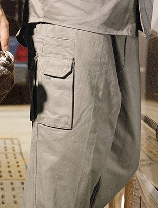 Bocini-Unisex Adults Cotton Drill Cargo Pants-WK616