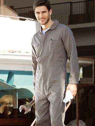 Bocini-Unisex Adults Cotton Drill L/S Overall-WO0682