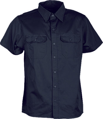Bocini-Unisex Adults Cotton Drill Work Shirt S/S-WS0679