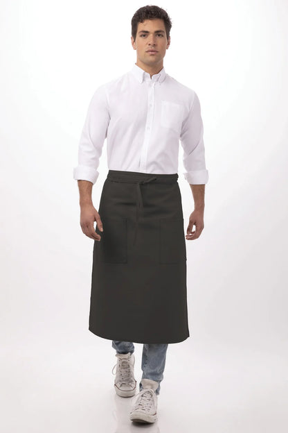 Chef Works - Two Pocket Bistro Apron - 122A