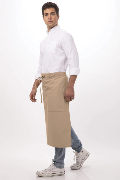 Chef Works - Two Pocket Bistro Apron - 122A