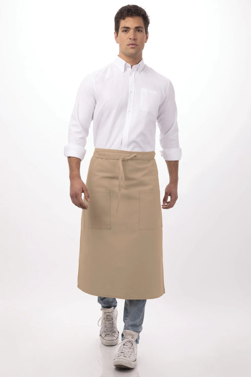Chef Works - Two Pocket Bistro Apron - 122A