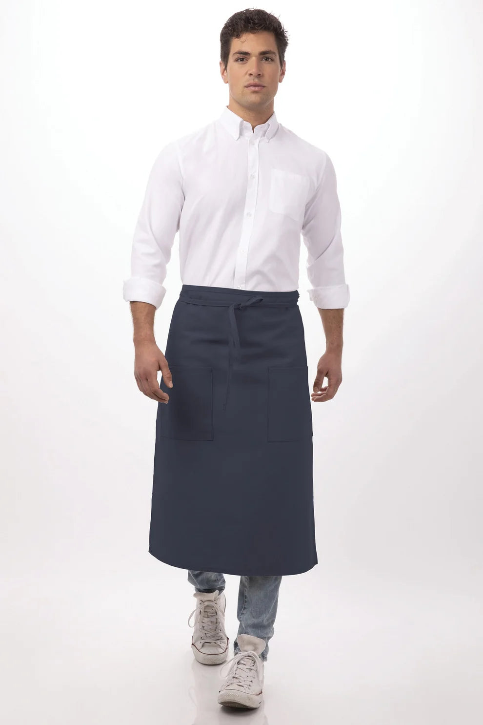 Chef Works - Two Pocket Bistro Apron - 122A