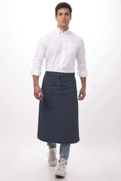 Chef Works - Two Pocket Bistro Apron - 122A