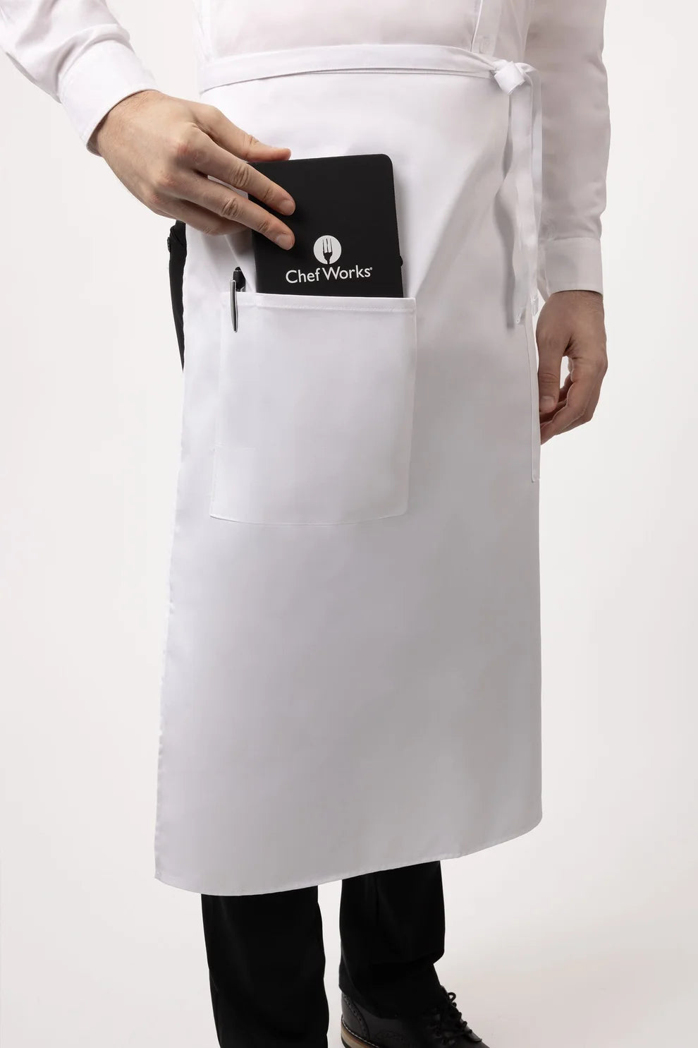 Chef Works - Two Pocket Bistro Apron - 122A