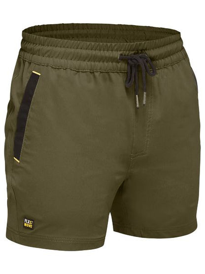 Bisley - Flx & move 4-way stretch elastic waist short - BSH1331