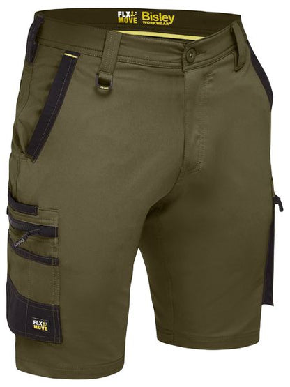 Bisley-Flx & Move 4-way Stretch Zip Cargo Short-BSHC1332