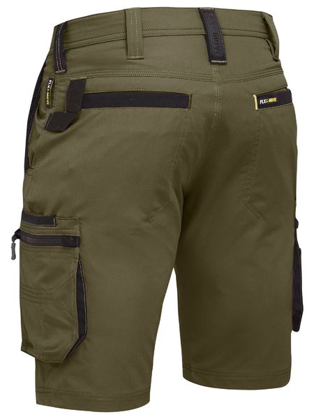 Bisley-Flx & Move 4-way Stretch Zip Cargo Short-BSHC1332