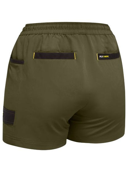Bisley - Women's Flx & Move 4-way Stretch Elastic Waist Short - BSHL1331