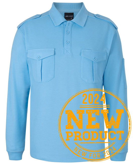 Jb's Wear - L/S 250 Epaulette Polo - 210EL