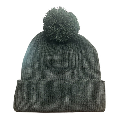 Headwear - 6 Seam Knitted Beanie W/ - Pom Pom - 3061