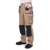 Dnc - Duratex Cotton Duck Weave Tradies Cargo Pants with twin holster tool pocket - knee pads not included - 3337