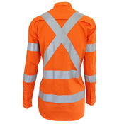 DNC - Ladies HiVis 3 way vented "X" back & Bio-motion taped shirt - 3544