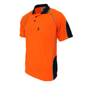 Dnc - Hi-Vis Semicircle-Piping Polo - 3569