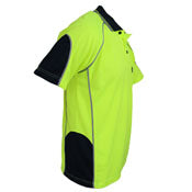Dnc - Hi-Vis Semicircle-Piping Polo - 3569