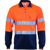 Dnc - HiVis D/N Cool Breathe Polo Shirt With CSR R/Tape - Long Sleeve - 3716