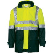 DNC -  HiVis Two Tone Breathable Rain Jacket with 3M R/ Tape -3867