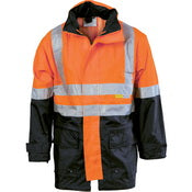 DNC -  HiVis Two Tone Breathable Rain Jacket with 3M R/ Tape -3867