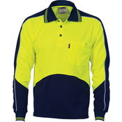 Dnc - HiVis Cool Breathe Panel Polo Shirt - Long Sleeve - 3892