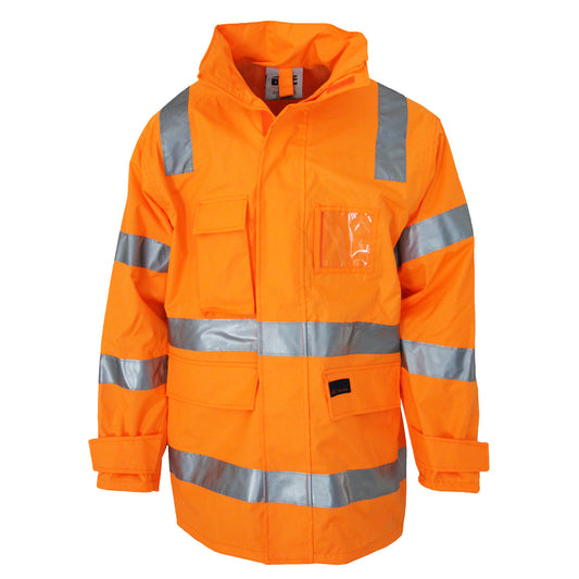 DNC - Hi Vis VIC Rail Rain Jacket - 3968