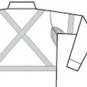 DNC - HiVis D/N Cotton Shirt with Cross Back Generic R/Tape - long sleeve - 3989