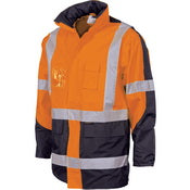 DNC - HiVis 2 Tone Cross Back D/N “2 in 1” Contrast Rain Jacket - 3993
