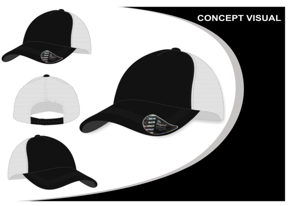 Headwear - American Premium Twill/Mesh Deep Fit Trucker Cap - 3996