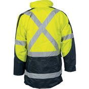 DNC - HiVis Cross Back 2 Tone D/N “6 in 1” Contrast Jacket (Outer Jacket and Inner Vest can be sold separ 3998