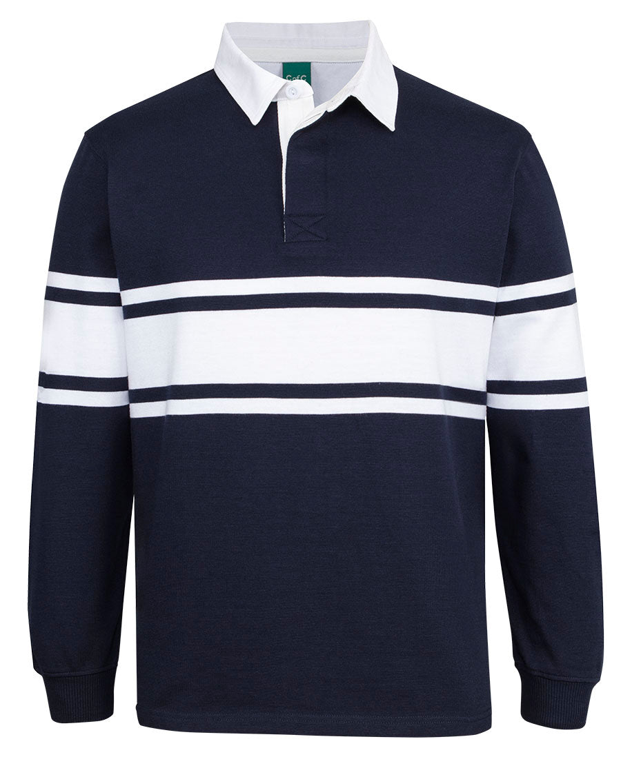 Jb's Wear - C Of C 3 Stripe Yarn Dyed Rugby - 3RY3