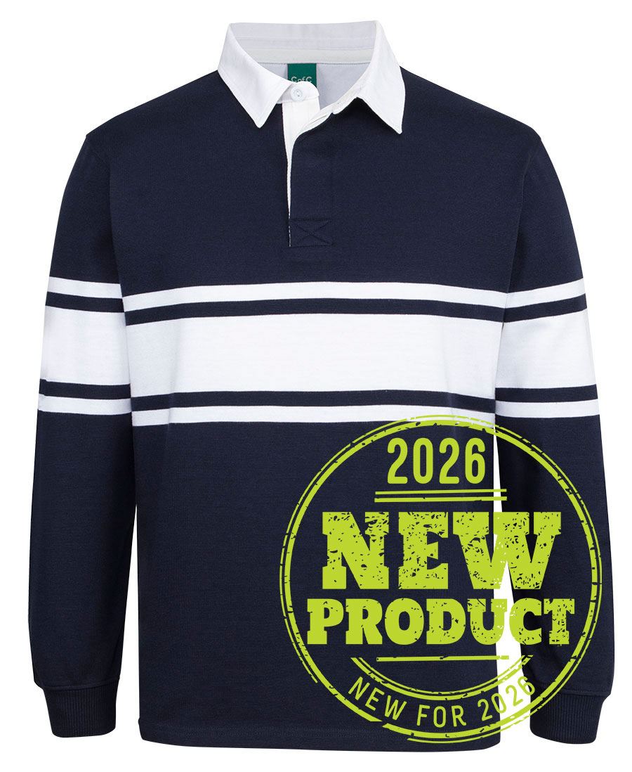 Jb's Wear - C Of C 3 Stripe Yarn Dyed Rugby - 3RY3